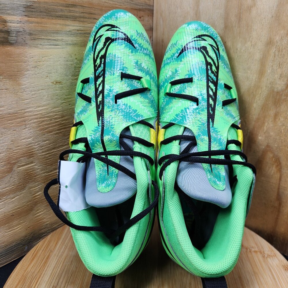 New Nike Alpha Menace Pro 3 Mens Green Football Cleats Size 11.5 - Picture 5 of 8